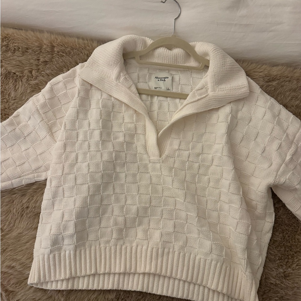 Abercrombie & Fitch Cream Cowl Neck Sweater